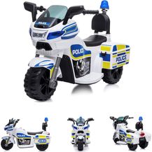 Bild für Chipolino Kinder Elektromotorrad Police 3 Räder Scheinwerfer Musikfunktion weiß