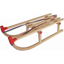 Bild für Premium Holzschlitten Rennrodel Schlitten Holz Davos klappbar