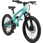 Bikestar Mountainbike Vollgefedert 20 Zoll Türkis
