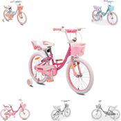 Byox Kinderfahrrad 20 Zoll Fashion Girl, Stützräder, Korb am Lenker, Puppensitz pink