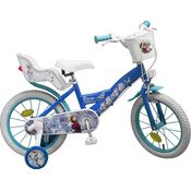 TOIMS Kinder-Fahrrad, Design: Die Eiskönigin, Jungen, VE-VE-FR-16-01-S, blau, 16 Zoll