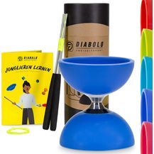 Bild für Diabolo Freizeitsport Jonglier-Set Pro mit kugelgelagertem Diabolo (blau)