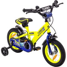 Image for Kinderfahrrad Turbo 12 Zoll Kinder Fahrrad mit Stützräder gelb blau ab 2 Jahre