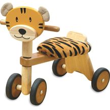 Bild für Bartl 109737 'Rutscher Tiger aus Holz mit Plüschkissen' ab 12 Monaten