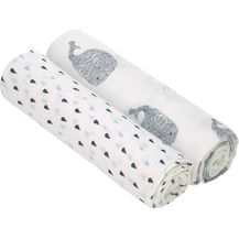 Bild für Mulltuch 80X80 Little Water Whale