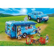 PLAYMOBIL 9502 Fun Park Pick up und Wohnwagen