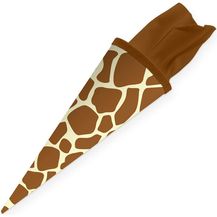 Bild für itenga Geschwisterschultüte 35cm Tiermuster Geschenkverpackung Schultüte Erwachsene (Giraffe)