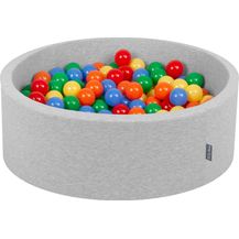 Bild für KiddyMoon Bällebad 90X30cm/200 Bälle ∅ 7Cm Bällepool Mit Bunten Bällen Für Babys Kinder Rund