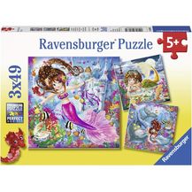 Bild für Ravensburger Puzzle 3x49 Teile Bezaubernde Meerjungfrauen