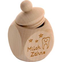 Bild für Spruchreif · Milchzahndose aus Holz mit Schraubdeckel und Gravur · Kinder Zahndose für Milchzähne zur Aufbewahrung perfekt als kleines Geschenk · Zahnfee