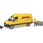 Bruder 02671 'MB Sprinter DHL mit Fahrer', ab 4 Jahren, 43,5 × 16,3 × 18,5 cm, Maßstab 1:16
