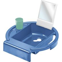 Bild für Rotho Babydesign Kinderwaschbecken Kiddy Wash, Zum Anbringen am Badewannenrand, 38,7 x 38,2 x 10 cm, Cool Blue (Blau)