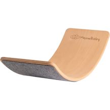 Bild für MeowBaby Balance Board grau mit Filz 80x30 cm aus Holz für Kinder