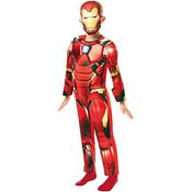 Rubie's 640830S Offizielles Marvel Avengers Iron Man Deluxe Kinderkostüm, Größe S 3-4, Größe 104 cm