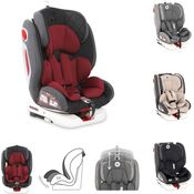 Lorelli Kindersitz Roto Isofix Top Tether SPS Gruppe 0/1/2/3 (0-36kg) 0-12 Jahre, Farbe:rot