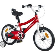 MOMA BIKES Kinder BIKID16RUN Fahrrad 16 Zoll Kleine Räder, Von 4 Jahre Für Eine Größe Von 105 Bis 120 cm, rot, Unic Size