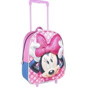 Schulrucksack 3D mit Rädern Minnie Mouse
