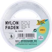 Folia 'Nylonfaden auf Spule', transparent, 0,50 mm x 100 m, Tragkraft 7,5 kg