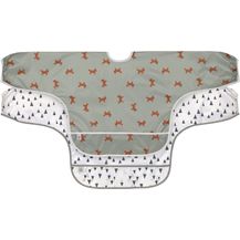 Bild für Laessig Little Forest Fox Longsleeve Lätzchen 2 Stück Grün