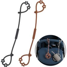 Bild für Cup Catcher, Spielzeug Sicherheitsgurte Trinkbecher Halteriemen für Kinderwagen Hochstuhl Autositz, aus Lebensmittelqualität Silikon, BPA-frei, 2er-Pack (Clay+Dark Grey)