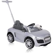 ROLLPLAY Push Car mit ausziehbarer Fußstütze, Für Kinder ab 1 Jahr, Bis max. 20 kg, Audi R8 Spyder, Silber
