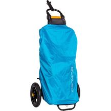 Bild für Regenverdeck für Burley Travoy cyan in einer Rahmentasche