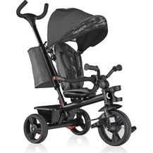 Bild für Lionelo Haari 2in1 Dreirad mit Schubstange ab 18 Monate bis 25kg Vorwärts und Rückwärtsfahrt schlauchlose Gummireifen Freilauf geräumiger Korb Tasche Getränkehalter (Grau)