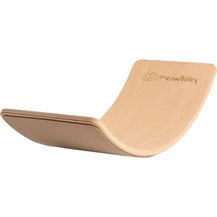 Bild für MeowBaby Balance Board beige mit Filz 80x30 cm aus Holz für Kinder