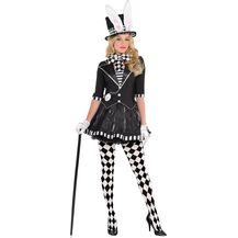 Bild für Amscan dress up Kostüm Damen Mad Hatter Polyester schwarz/weiss Grösse M