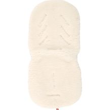 Bild für Kaiser Lammfellauflage weiß mit Gurtschlitze natur weiss