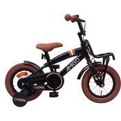 AMIGO 2Cool Jungen - Fahrrad, 12 Zoll, Mattschwarz