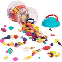 Bild für B. toys 300 Teile Spielzeug Schmuck – Bunte Pop Perlen Kinderschmuck Bastelschmuck zum Zusammenstecken – Schmuck Bastelset für Mädchen und Kinder ab 4 Jahren
