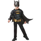 Rubie's 3300002 Black Core Batman Deluxe - Child Kostüm, schwarz, S