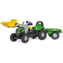 Image for Rolly Toys rollyKid Deutz-Fahr 5115 G TB Trettraktor mit Anhänger (für Kinder von 2,5 bis 5 Jahren, Heckkupplung)