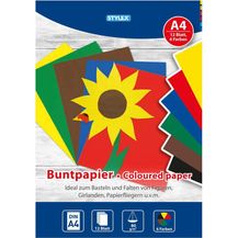 Bild für Stylex Buntpapierheft A4 12 Blatt