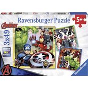 Ravensburger 8040 Marvel Avengers Assemble 3 x 49 Teile Puzzle für Kinder ab 5 Jahren
