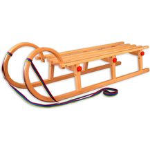 Bild für Hörnerschlitten Klappschlitten Rodelschlitten Rodel Schlitten aus Holz wählbarem Zubehör V-21-125