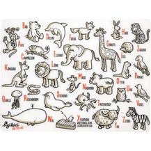 Bild für Sigikid ABC Tischunterlage Platzset deutsch 40 x 30 cm