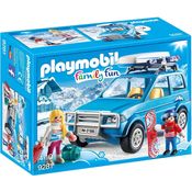 PLAYMOBIL Family Fun 9281 Auto mit Dachbox, Ab 4 Jahren