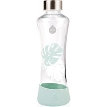 Bild für EQUA Glasflasche Monstera 0,55l Trinkflasche aus Glas 550 ml Sportflasche mit Silikonboden Flasche mit Silikonhülle Designer Trinkflasche für unterwegs und Büro