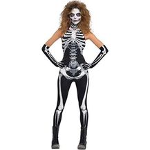Bild für Amscan kostüm Skelett Damen Polyester schwarz/weiß Größe S