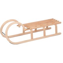 Bild für Colint Hörnerschlitten 110 cm Holzschlitten Schlitten Holz Rodel Hörner HCL 40110