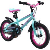 Bikestar Kinderfahrrad Urban Jungle 12 Zoll - Berry & Türkis
