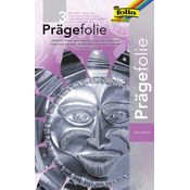 Glorex Prägefolie silber Hartmetall 19 x 30 cm, 3 Blatt