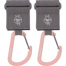 Bild für Lässig CAS Kinderwagenhaken mit Karabinerhaken 2er Pack grau