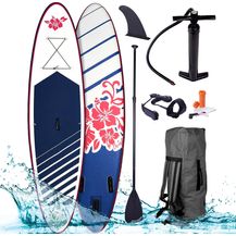 Bild für BRAST SUP Board Lady Aufblasbares Stand up Paddle Set für Frauen 300cm Hibiskus incl. Zubehör 5 Jahre Garantie Fußschlaufe Paddel Pumpe Rucksack