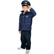 Maskworld Authentische Polizei-Uniform für Kinder - Polizist Kinder-Kostüm für Karneval Fasching & Halloween - Verkleidung Anzug Größe 104