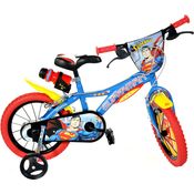 Superman 16 Zoll 27 cm Jungen Felgenbremse Blau/Rot