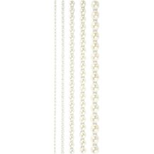 Bild für Selbstklebende Halbkleberaupen 2/8 mm weiß 140 Stück