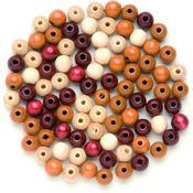 Glorex Holzperle braun-mix 10 mm